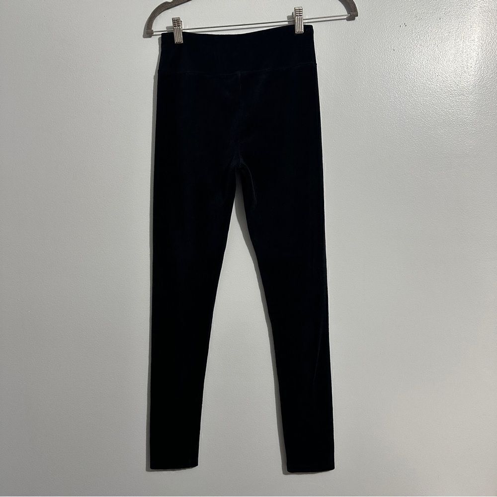 Vineyard Vines black velvet girls leggings size L(14)